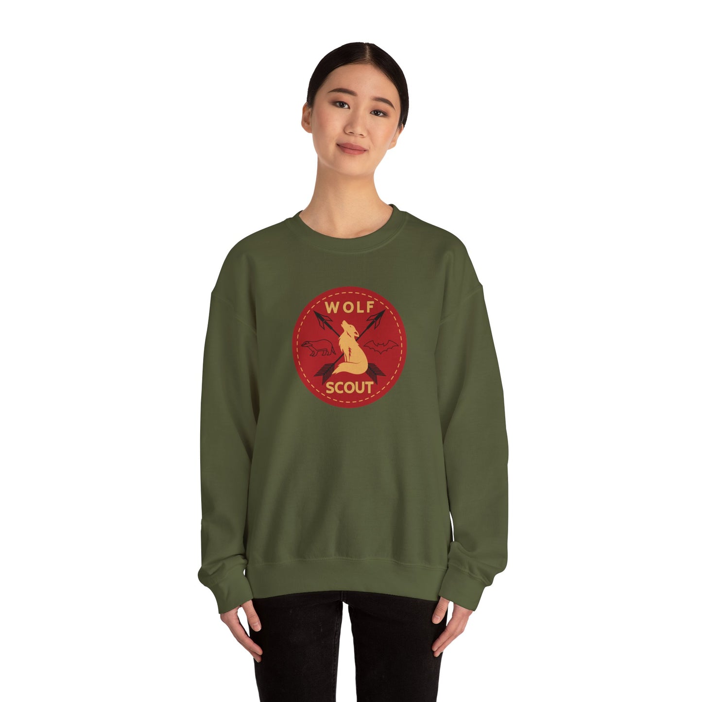 Maximoff Hale Wolf Scout Crewneck Sweatshirt