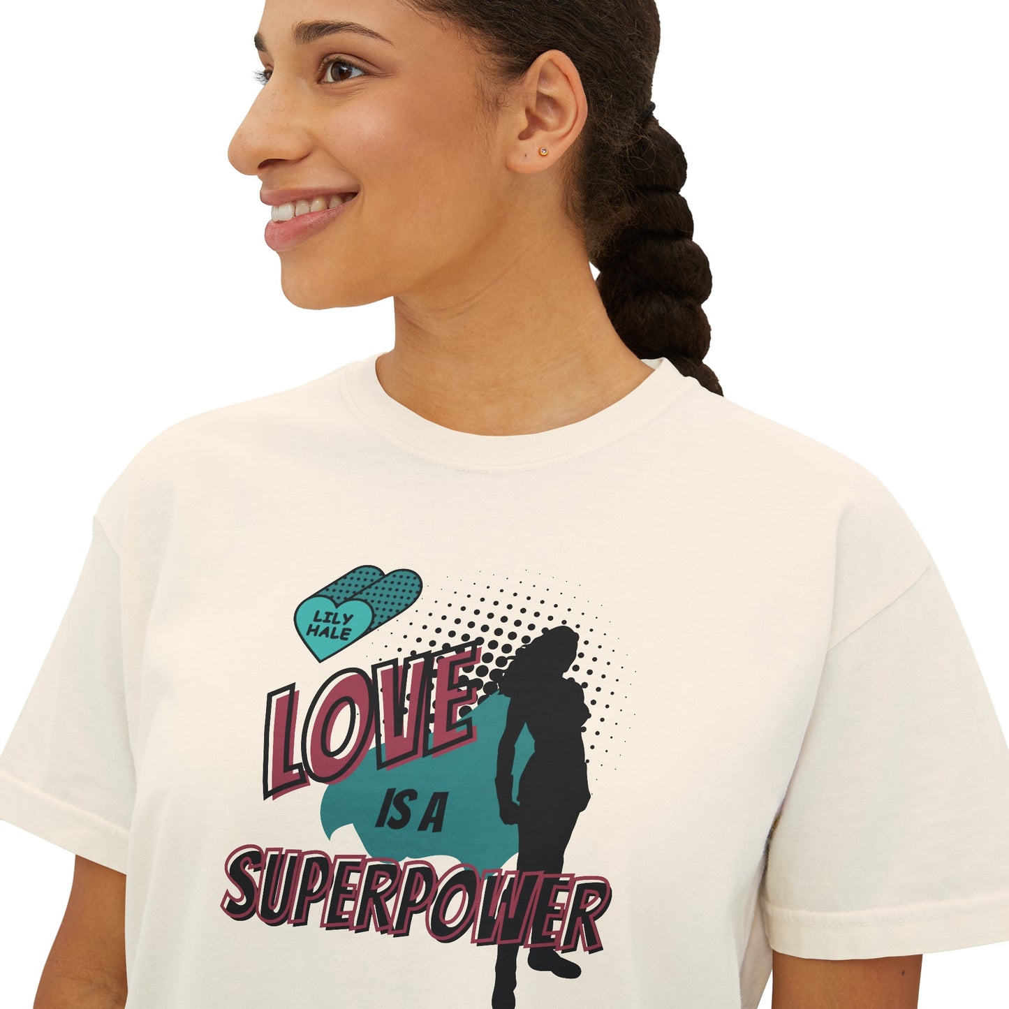 Lily's Superpower Crop Boxy Tee