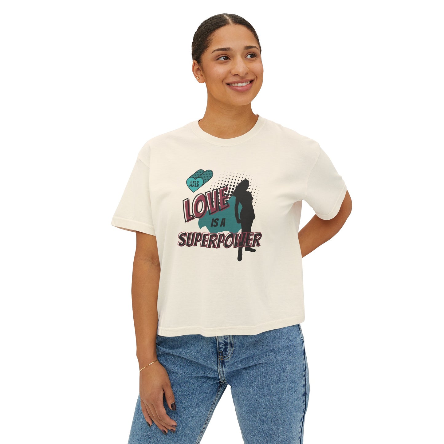 Lily's Superpower Crop Boxy Tee