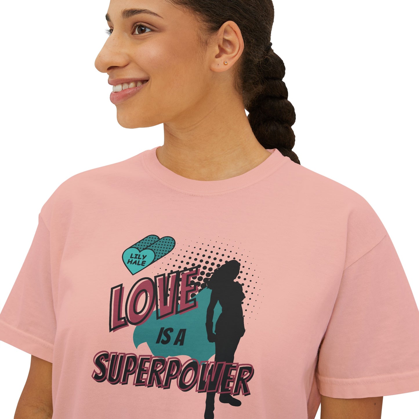 Lily's Superpower Crop Boxy Tee