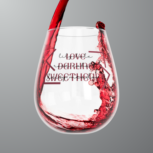 Calloway's Terms of Endearment Wine Glass, 11.75oz