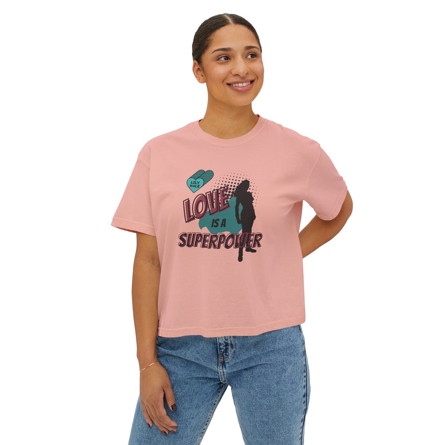 Lily's Superpower Crop Boxy Tee