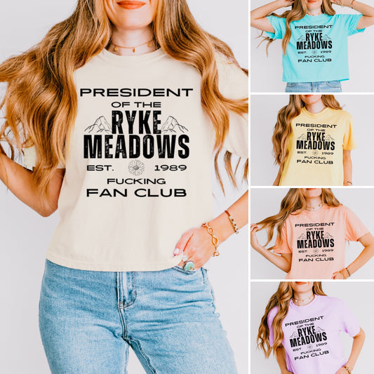 Ryke Meadows Fan Club Crop Tee