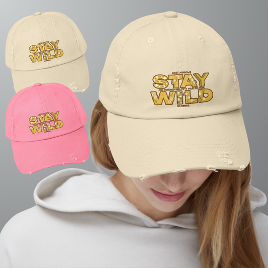 Daisy's Stay Wild Distressed Cap